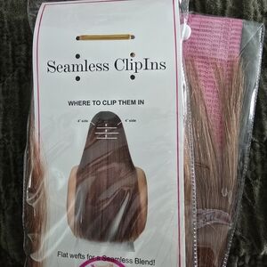 Hidden Crown Pink Hair Extension Storage & Seamless Clip-Ins Set